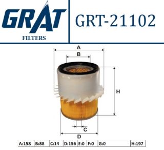 HAVA FILTRESI - (PERVANELI)-(MITSUBISHI: L200 98>04) resmi