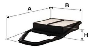 HAVA FILTRESI - (HONDA: CIVIC 01>06 "SEDAN") resmi