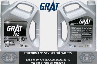 MOTOR YAĞI 5 LİTRE 5W30 TAM SENTETİK API SL / CF resmi