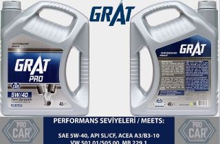 MOTOR YAĞI 4 LİTRE 5W40 TAM SENTETİK API SL / CF resmi