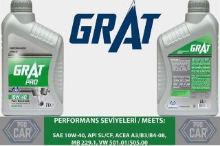 MOTOR YAĞI 1 LİTRE 10W40 YARI SENTETİK API SL / CF resmi