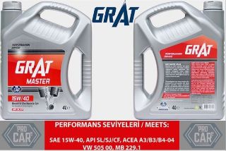 MOTOR YAĞI 4 LİTRE 15W40 API SL / CF resmi