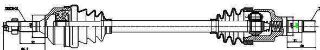 AKS SOL KOMPLE C2 C3 C3 II (DIS FREZE: 22 İÇ FREZE: 21 BOY:637MM) DV4TD (1,4HDI 8V) resmi