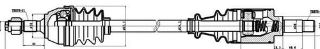 AKS SOL KOMPLE P106 AX (DIS FREZE:21 İÇ FREZE:22 BOY: 618MM) 954 1124CC (3 BİJON) resmi
