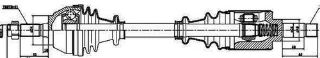 AKS SOL KOMPLE P205 C15 (DIS FREZE:21 İÇ FREZE:22 BOY: 572MM) 954L 1,0 1,4 87> MA SNZ, resmi