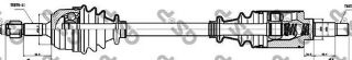 AKS SOL KOMPLE P106 SAXO (DIS FREZE:22 İÇ FREZE:21 BOY: 624MM)TU9 TU1 TU3JP TUD5 (1,0 1,1 1,4 1,5 DIZEL) 99> resmi