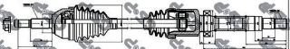 ÖN  AKS SAĞ KOMPLE CONNECT 1,8TDCI 75PS / 90PS / 110PS 02>13 (DIS FREZE:25, İÇ FREZE:26, UZUNLUK:962MM) resmi