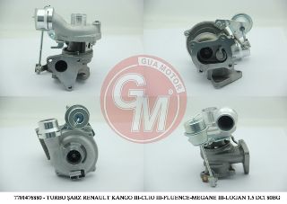 TURBO ŞARJ KANGOO - LOGAN - LOGAN MCW 1.5 DCI 80/85 BG resmi