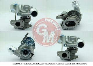 TURBO ŞARJ MEGANE III FLUENCE CLİO III DUSTER DOKKER 1,5DCI 90 BG resmi