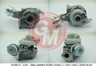 TURBO ŞARJ FIAT DOBLO LİNEA PUNTO 1.3 MULTIJET ALFA ROMEO MİTO 1.3 MULTIJET OPEL CORSA D Z13DTH 90PS EURO4 resmi