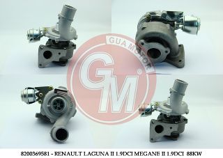 TURBO ŞARJ LAGUNA II 1.9DCI - MEGANE II 1.9 DCI 110/115/120 BG resmi