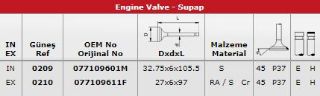 SUBAP TK. 32V ( AUDI : A8 / S8 4.2 V8 32V ) resmi