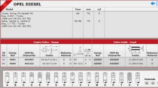 SUBAP GAYDI X15TD X17D CORSA B ASTRA F VECTRA A resmi
