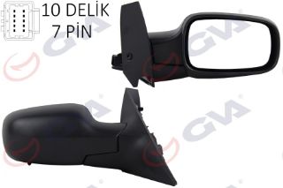 DIŞ DİKİZ AYNASI SAĞ SCENİC 03-08 ELEKTRİKLİ ISITMALI SENSÖRLÜ KONVEKS 7 FİŞ VM-139EHPSR resmi