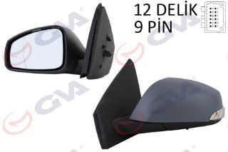 DIŞ DİKİZ AYNASI SOL FLUENCE 10 ELEKTRİKLİ ISITMALI SİNYALLİ SENSÖRLÜ ASTARLI ASFERİK VM-6141EHPSAL resmi