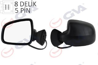 DIŞ DİKİZ AYNASI SOL LOGAN SW-MCV 08 ELEKTRİKLİ ISITMALI KONVEKS 5 FİŞ VM-6801EHL resmi
