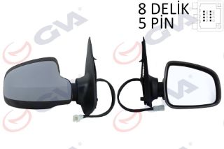 DIŞ DİKİZ AYNASI SAĞ SANDERO STEPWAY 12 ELEKTRİKLİ ISITMALI ASTARLI KONVEKS VM-6804EHPSR resmi