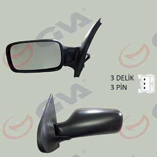 DIŞ DİKİZ AYNASI SOL PALİO 98 ELEKTRİKLİ KONVEKS 3 FİŞ VM-155E-5DL resmi