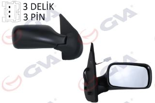 DIŞ DİKİZ AYNASI SAĞ PALİO 98 ELEKTRİKLİ KONVEKS 3 FİŞ VM-155E-5DR resmi
