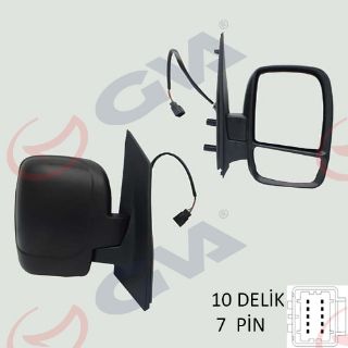 DIŞ DİKİZ AYNASI SAĞ SCUDO-EXPERT 07 ELEKTRİKLİ ISITMALI SENSÖRLÜ KONVEKS 7 FİŞ VM-6116EHSR resmi