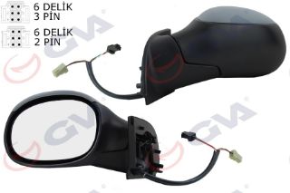 DIŞ DİKİZ AYNASI SOL C3 02 ELEKTRİKLİ ISITMALI ASTARLI KONVEKS VM-501EHPL resmi