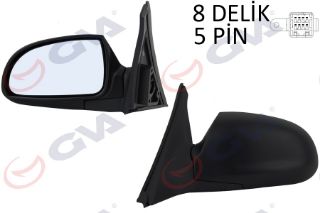 DIŞ DİKİZ AYNASI SOL ACCENT 00 ELEKTRİKLİ ISITMALI KONVEKS 5 FİŞ VM-453EHL resmi