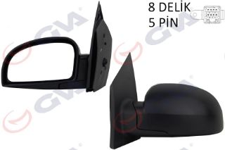 DIŞ DİKİZ AYNASI SOL GETZ 02 ELEKTRİKLİ ISITMALI KONVEKS 5 FİŞ VM-452EHL resmi