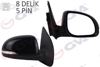 DIŞ DİKİZ AYNASI SAĞ İ20 12 ELEKTRİKLİ ISITMALI SİNYALLİ KONVEKS resmi