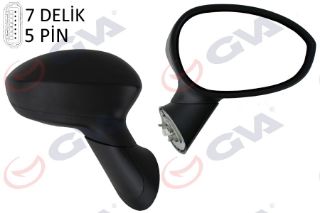DIŞ DİKİZ AYNASI SAĞ 500 07 ELEKTRİKLİ ISITMALI KONVEKS 5 FİŞ VM-6158ER resmi
