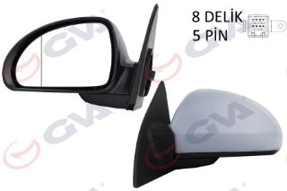 DIŞ DİKİZ AYNASI SOL CEED 07 ELEKTRİKLİ ISITMALI ASTARLI ASFERİK 5 FİŞ VM-750EHPA-5DL resmi