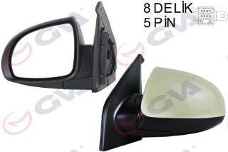 DIŞ DİKİZ AYNASI SOL PICANTO 06 ELEKTRİKLİ ISITMALI ASTARLI KONVEKS VM-753EHPL resmi