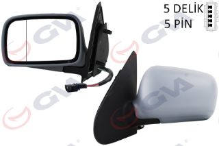 DIŞ DİKİZ AYNASI SOL POLO 94 ELEKTRİKLİ ISITMALI KONVEKS 5 FİŞ VM-184L resmi