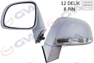 DIŞ DİKİZ AYNASI SOL CAPTIVA 07 ELEKTRİKLİ ISITMALI KATLANIR SİNYALLİ ASTARLI KONVEKS resmi