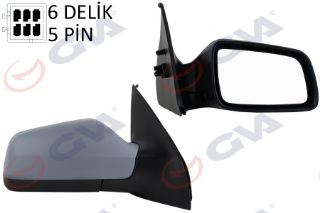 DIŞ DİKİZ AYNASI SAĞ ASTRA G 98 ELEKTRİKLİ ISITMALI ASTARLI KONVEKS 5 FİŞ VM-168EHPR resmi