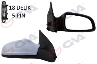 DIŞ DİKİZ AYNASI SAĞ ASTRA H 04 ELEKTRİKLİ ISITMALI ASTARLI KONVEKS 5 FİŞ VM-968EHPR 13312981 resmi