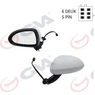 DIŞ DİKİZ AYNASI SOL CORSA D 06 ELEKTRİKLİ ISITMALI ASTARLI ASFERİK 5 FİŞ VM-964EHPAL 13187615 resmi