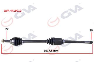 KOMPLE AKS SAĞ TRAFİC II-OPEL VİVARO 1.9 DCI 01 1017MM resmi