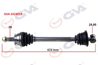 KOMPLE AKS SOL MASTER-MOVANO 1.9 DTİ-DCİ-2.2 DCİ-2.5 D-DCİ-2.8 DTİ 98- 669MM resmi