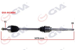 KOMPLE AKS SAĞ MASTER 3-MOVANO 2.3 DCİ 6 VİTES 10- 1076MM resmi