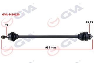 KOMPLE AKS SAĞ TEMPRA 1.4İ 92-99 934MM resmi