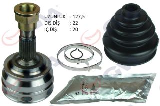 AKS KAFASI DIŞ ÖN FIAT TEMPRA 1.4İ 92-99 22X20X46.8 127.5MM resmi