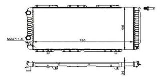 RADYATÖR BOXER-DUCATO-JUMPER 97-02 1.9D-2.5D-2.8HDI AC MEK 790X416X34 resmi