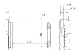 KALORİFER RADYATÖRÜ R9-R11-EXP 212X157 resmi