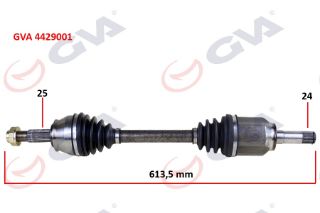 KOMPLE AKS SOL DOBLO 1.9 JTD 01 DOBLO-ALBEA 1.3 MTJ 05 613.5MM resmi