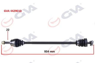 KOMPLE AKS SAĞ DOBLO 1.9D 01 934MM resmi