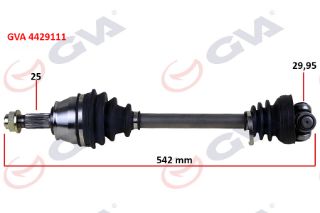 KOMPLE AKS SAĞ FİORİNO 1.3 MTJ 07 542MM AKS LALE SİZ resmi