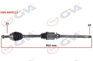 KOMPLE AKS SAĞ FİORİNO 1.3 MTJ 07-13 953MM AKS LALE Lİ resmi