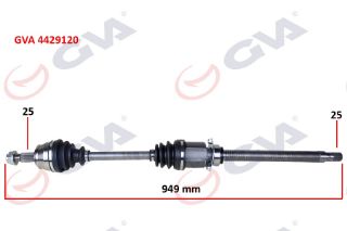 KOMPLE AKS SAĞ LİNEA 1.6 MJT 07- FİORİNO 1.3 MJT A/T 08-13 İÇ AKS KAFALI resmi