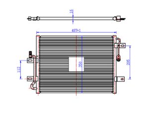 KLİMA KÖNDENSERİ ALBEA 1.2-1.6 445X350X16 resmi