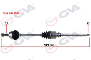 KOMPLE AKS SAĞ PEUGEOT 306 1.6 93-00 919MM resmi